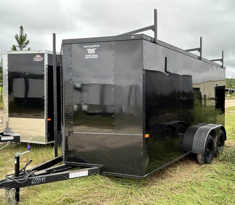 2027 Rock Solid 7X14 Blackout With Ladder Racks & Access Ladder