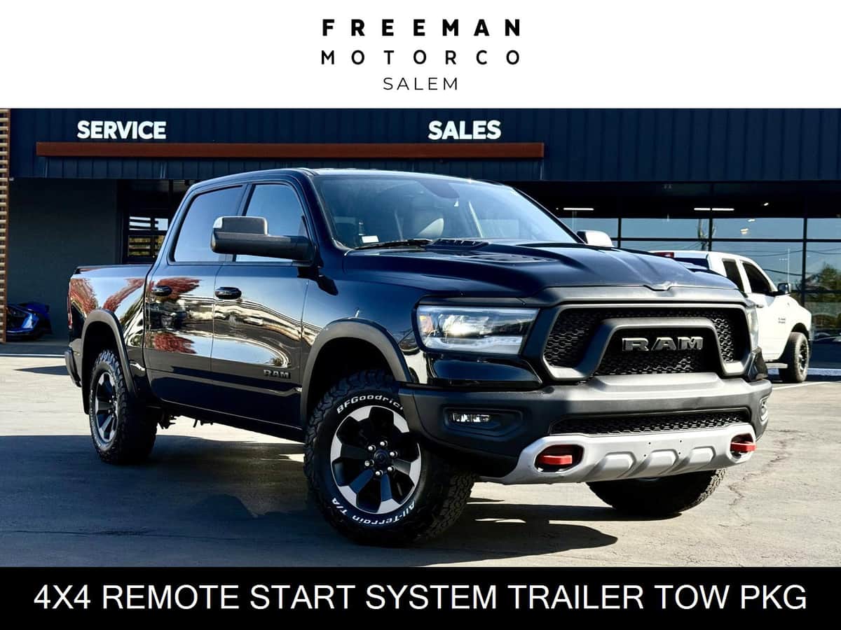 2019 Ram 1500 Rebel 4x4 | Htd Steering Lther Seats | Bluetooth Apple Carplay | Rear View Camera | Tow Pkg