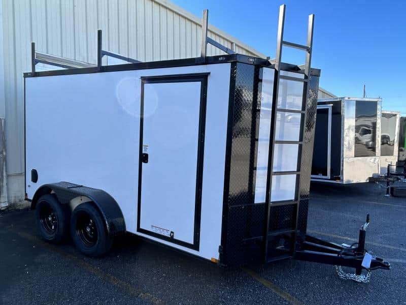 2027 Anvil 6X12 Blackout With Ladder Racks & Access Ladder