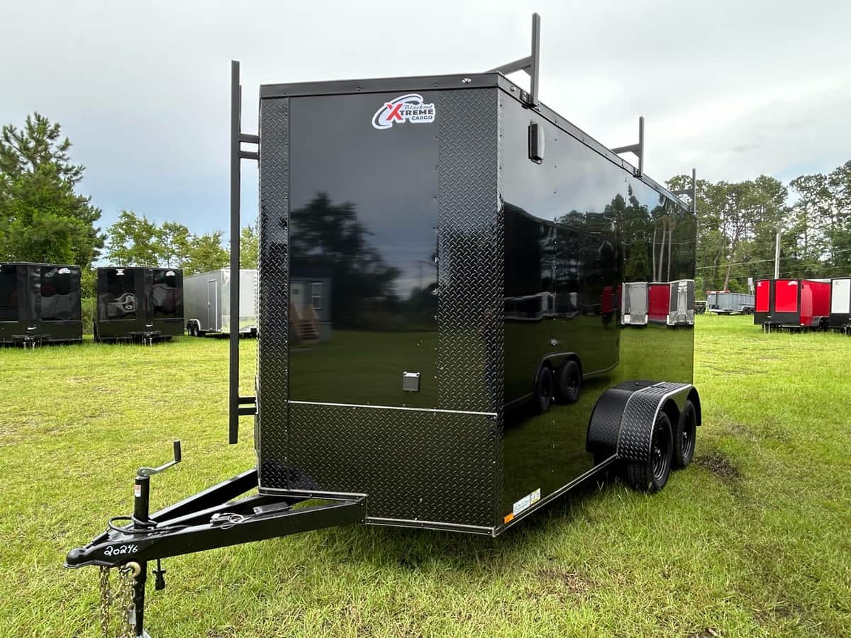 2026 Xtreme 7X14 Blackout With Ladder Racks