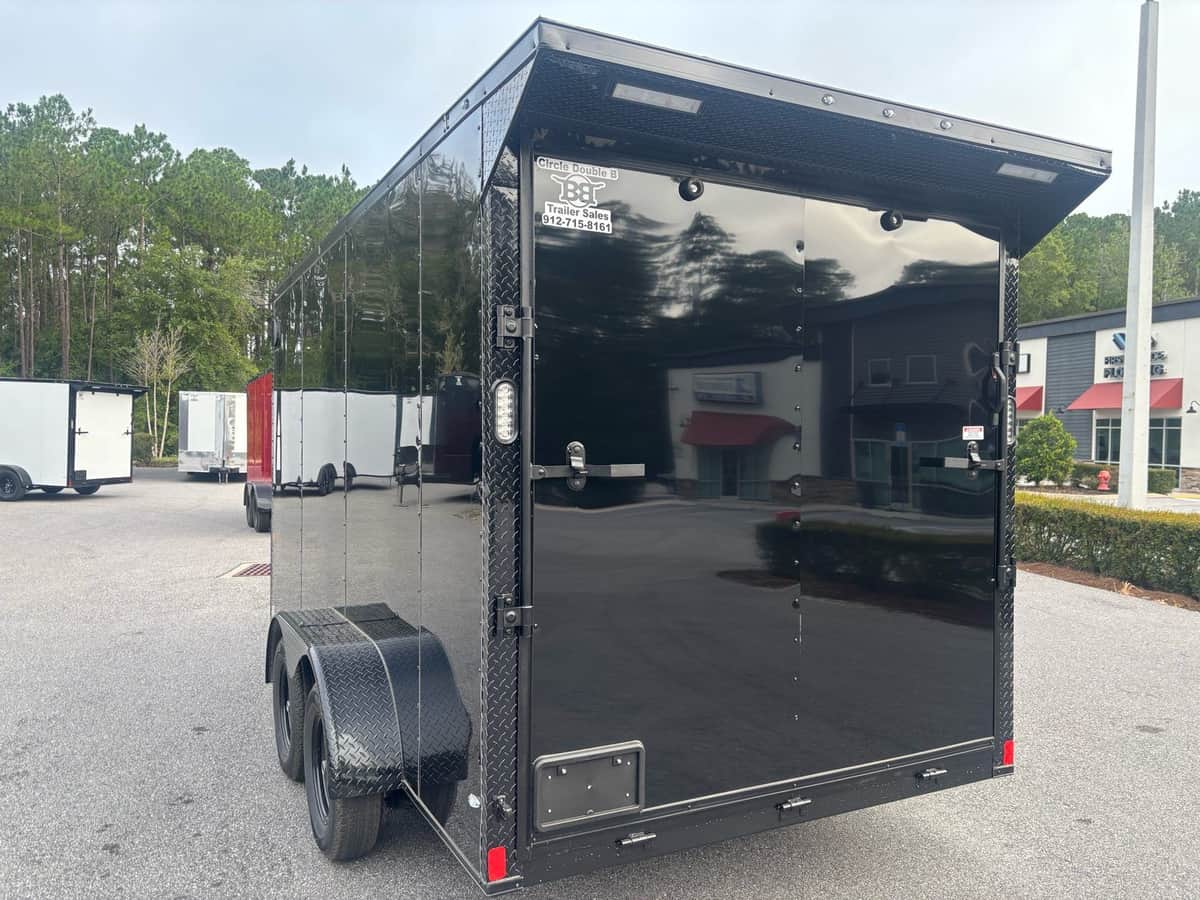 2027 Rock Solid 7X14 Blackout With Rear Spoiler